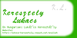 keresztely lukacs business card